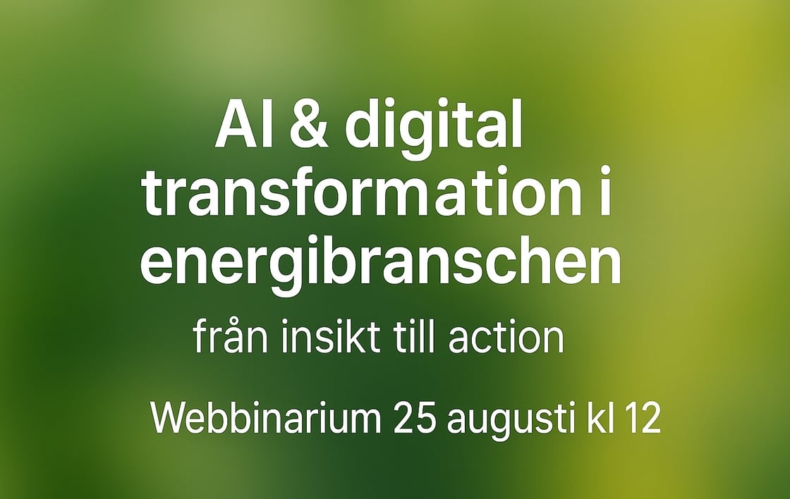 Puff liggande AI och digital transformation i energibranschen